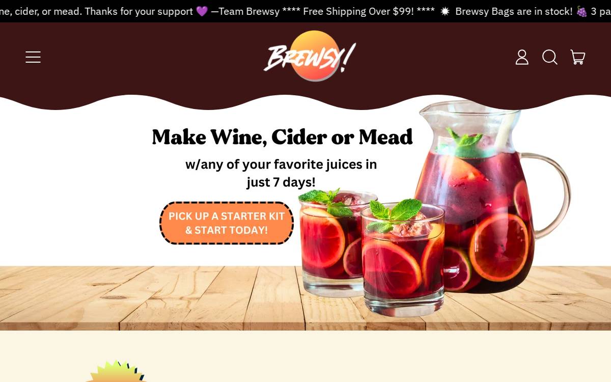 Getbrewsy website preview