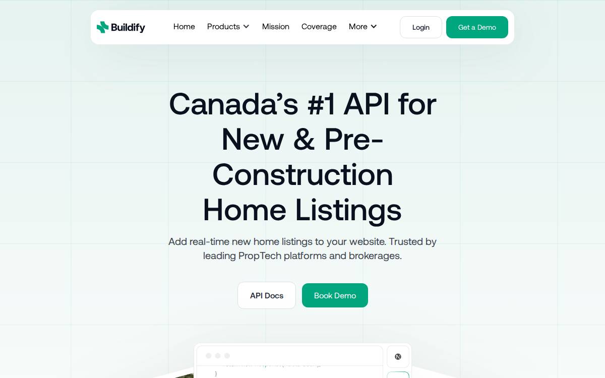 Getbuildify website preview