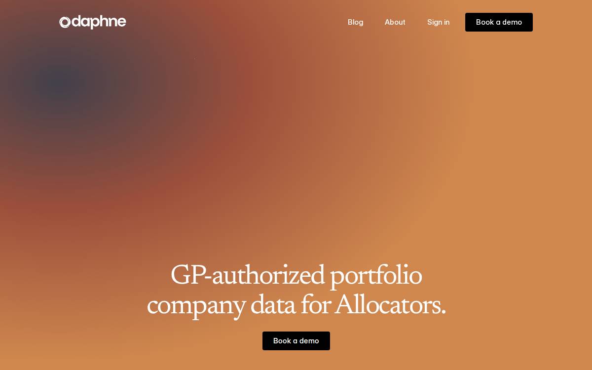 Getdaphne website preview