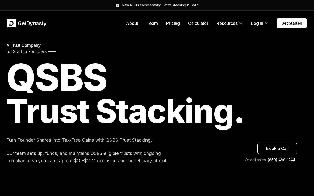 Getdynasty website preview