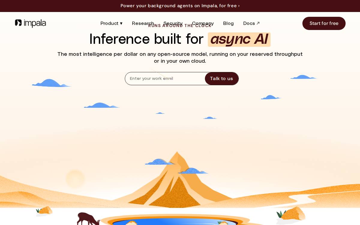 Getimpala website preview