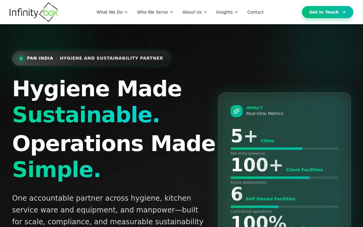Getinfinitybox website preview