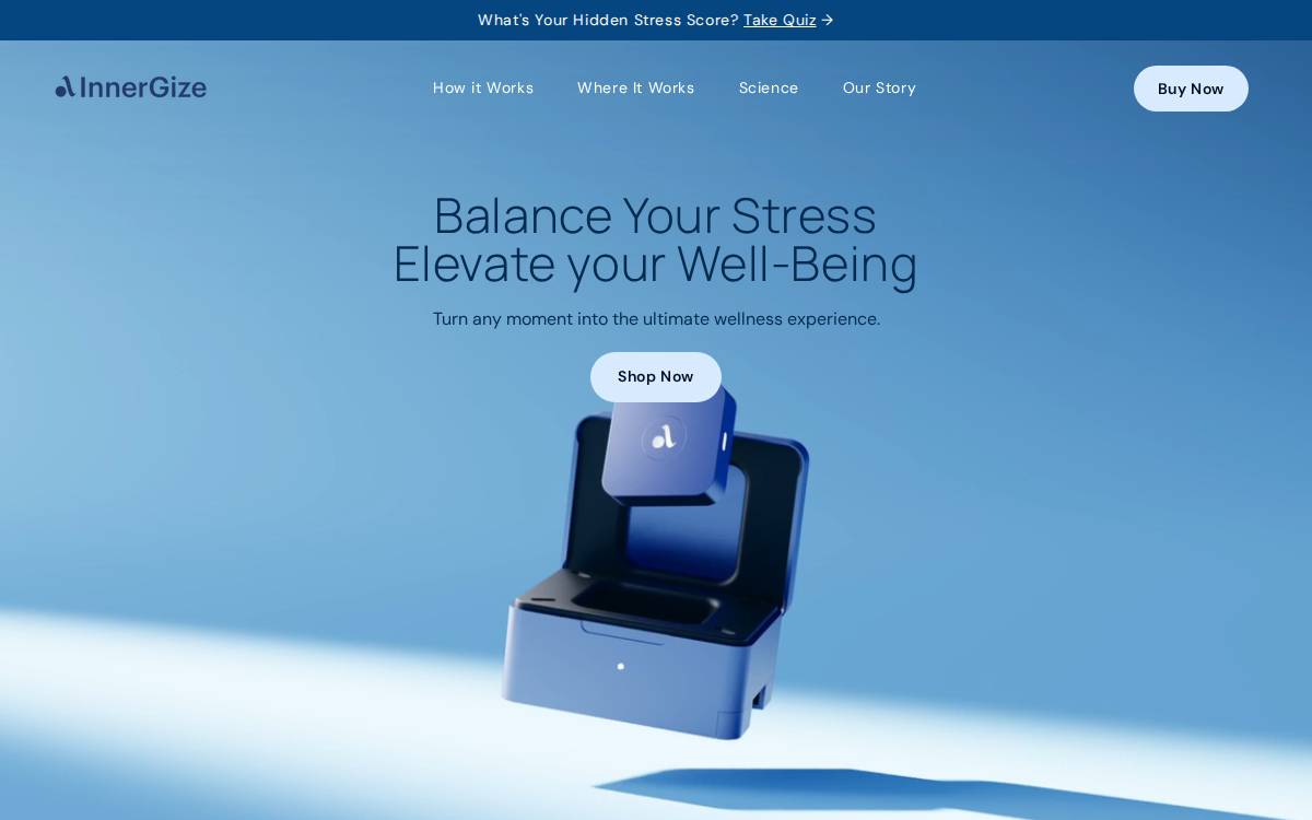 Getinnergize website preview