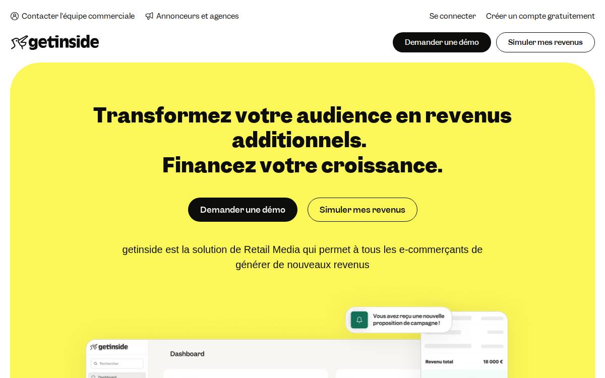 Getinside website preview