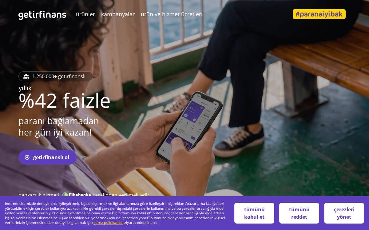 Getirfinans website preview