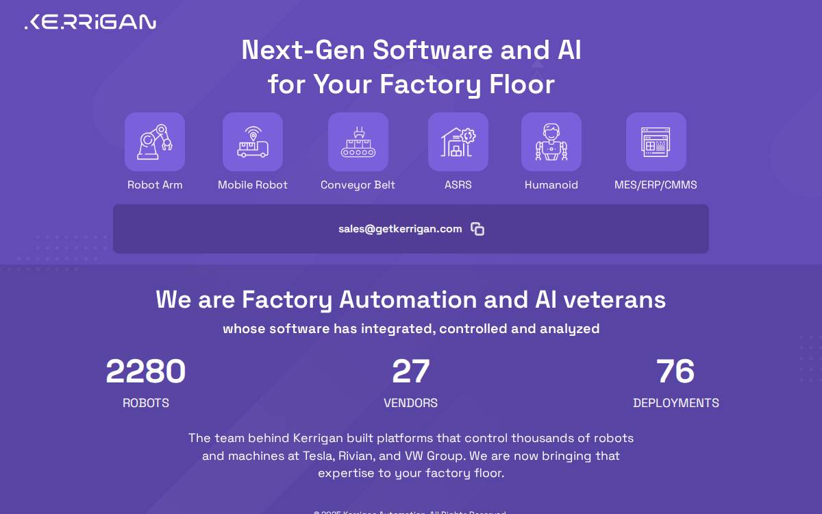 Getkerrigan website preview
