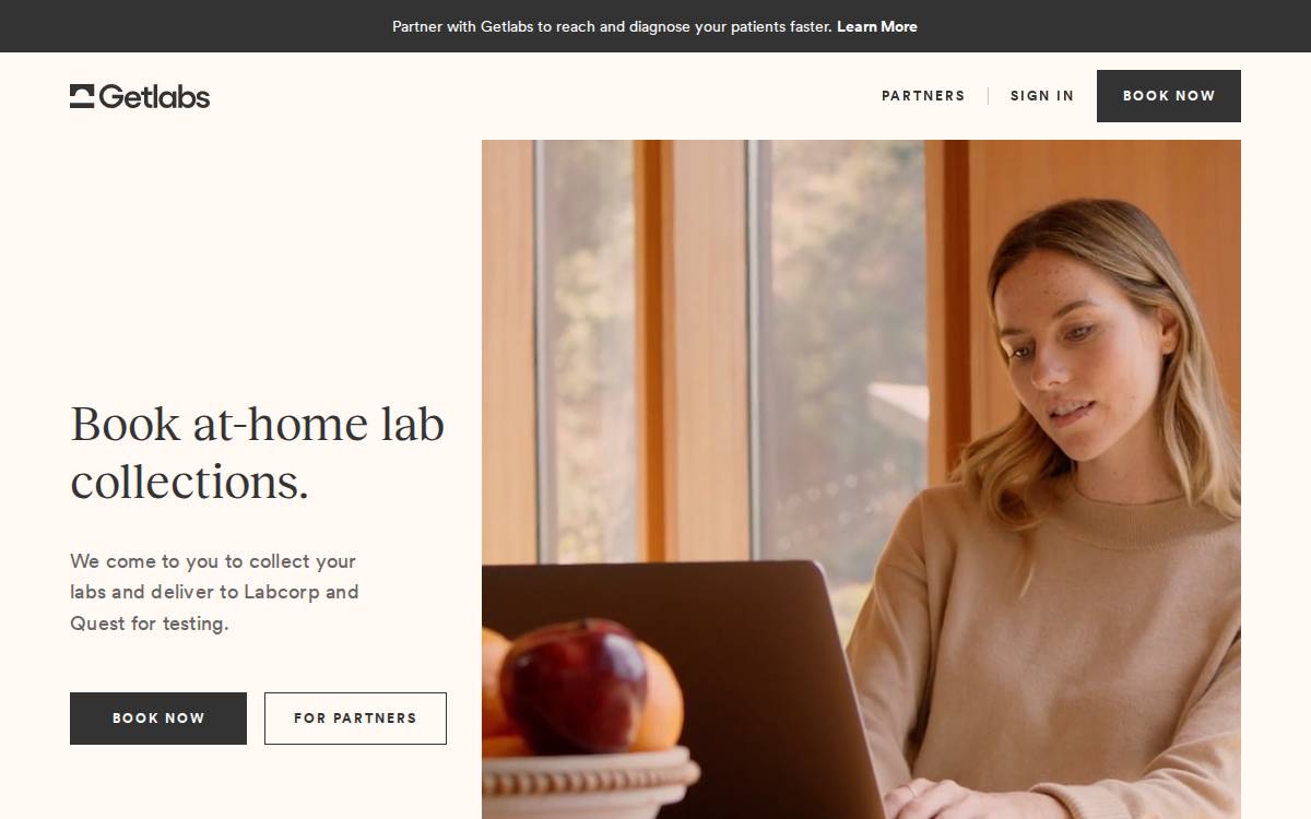 Getlabs website preview