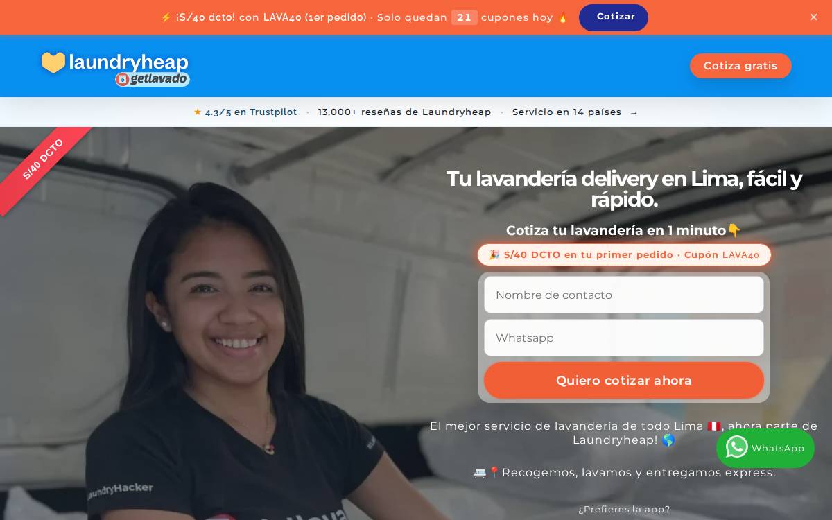 Getlavado website preview
