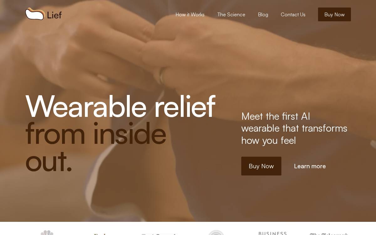 Getlief website preview