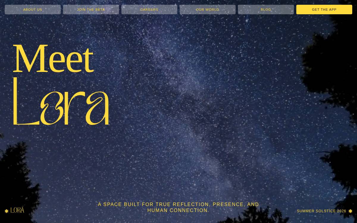 Getlora website preview