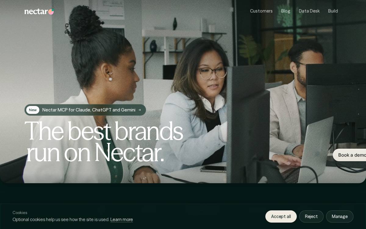 Nectar website preview