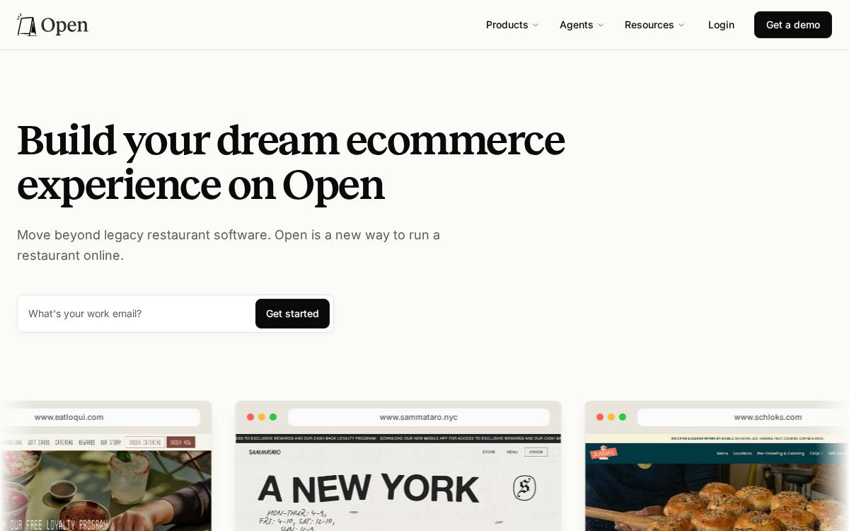 Getopen website preview
