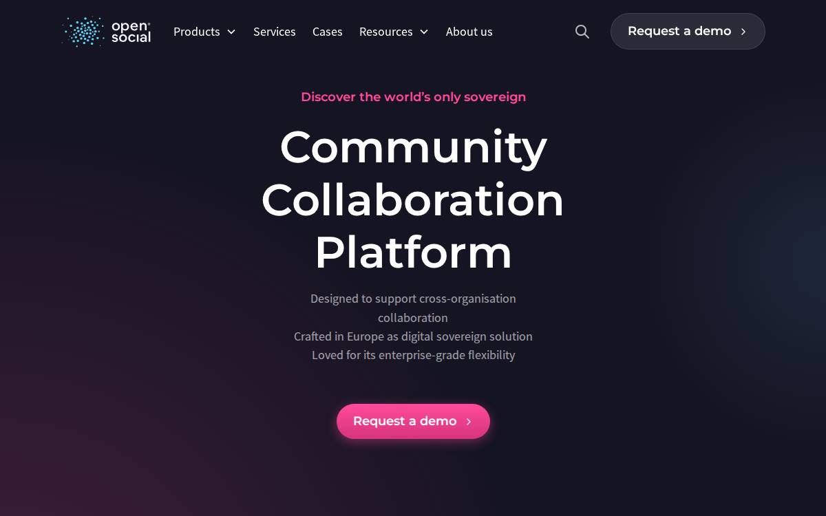 Getopensocial website preview