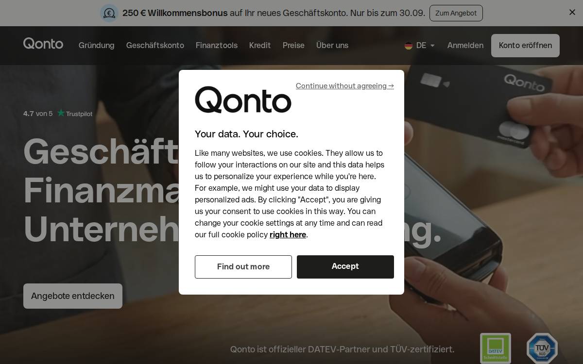 Getpenta website preview