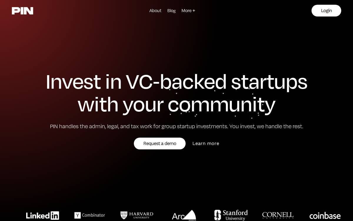 Getpin website preview