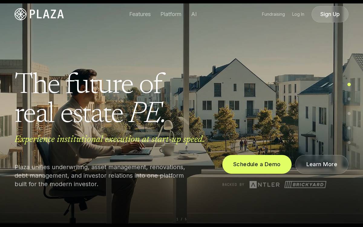 Getplaza website preview