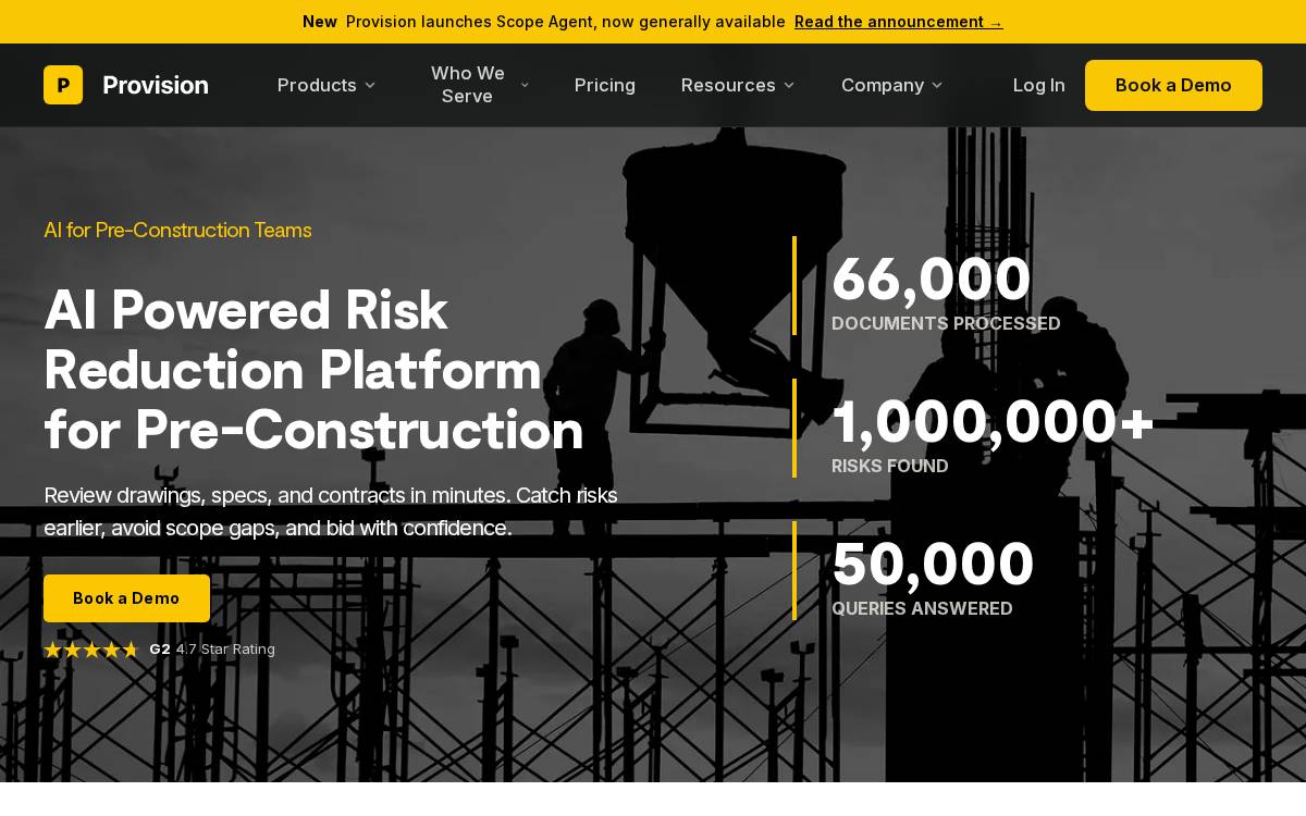 Getprovision website preview