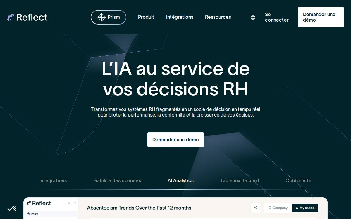 Getreflect website preview