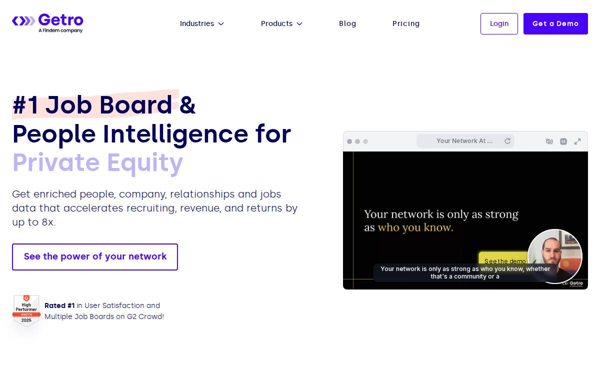 Getro website preview