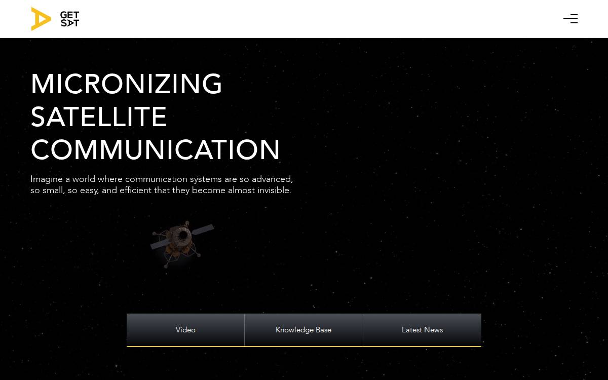 Getsat website preview