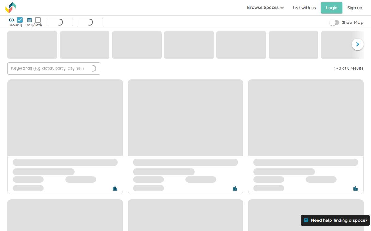 Getspaces website preview