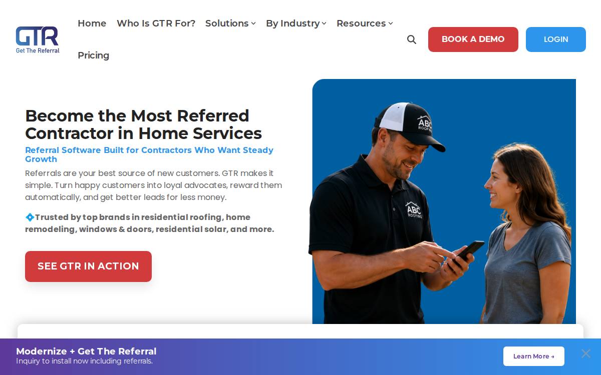 Getthereferral website preview
