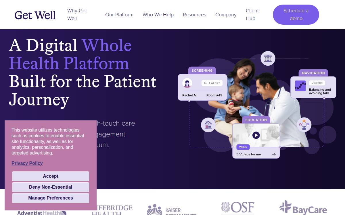 Getwellnetwork Inc website preview