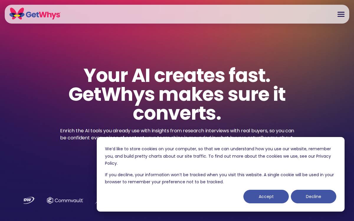 Get Whys website preview