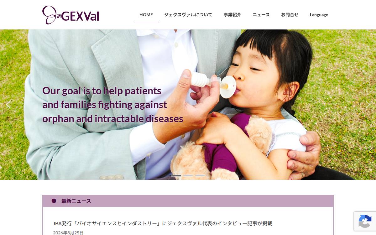 Gexval website preview