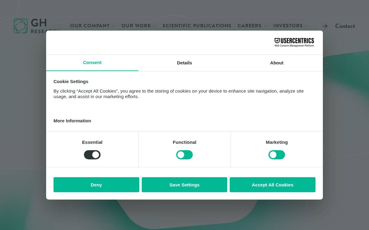 GH Research website preview