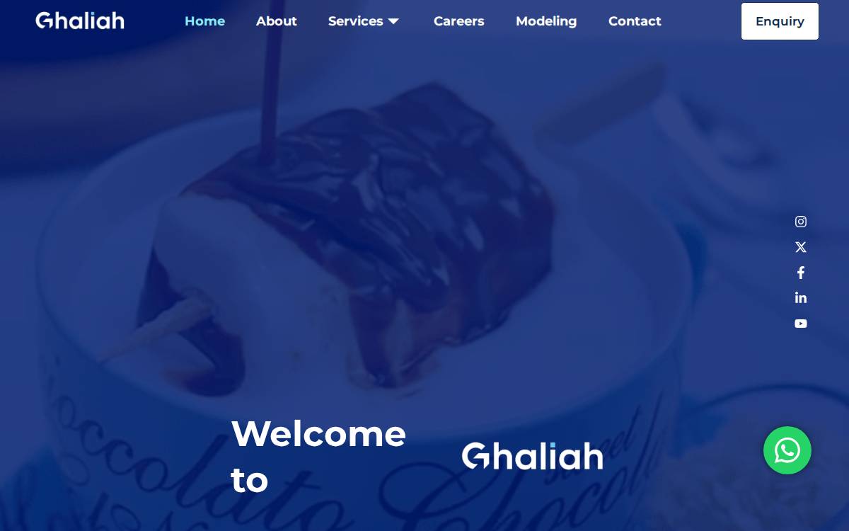 Ghaliah website preview