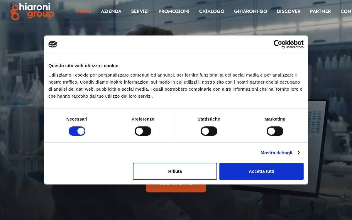 Ghiaroni website preview