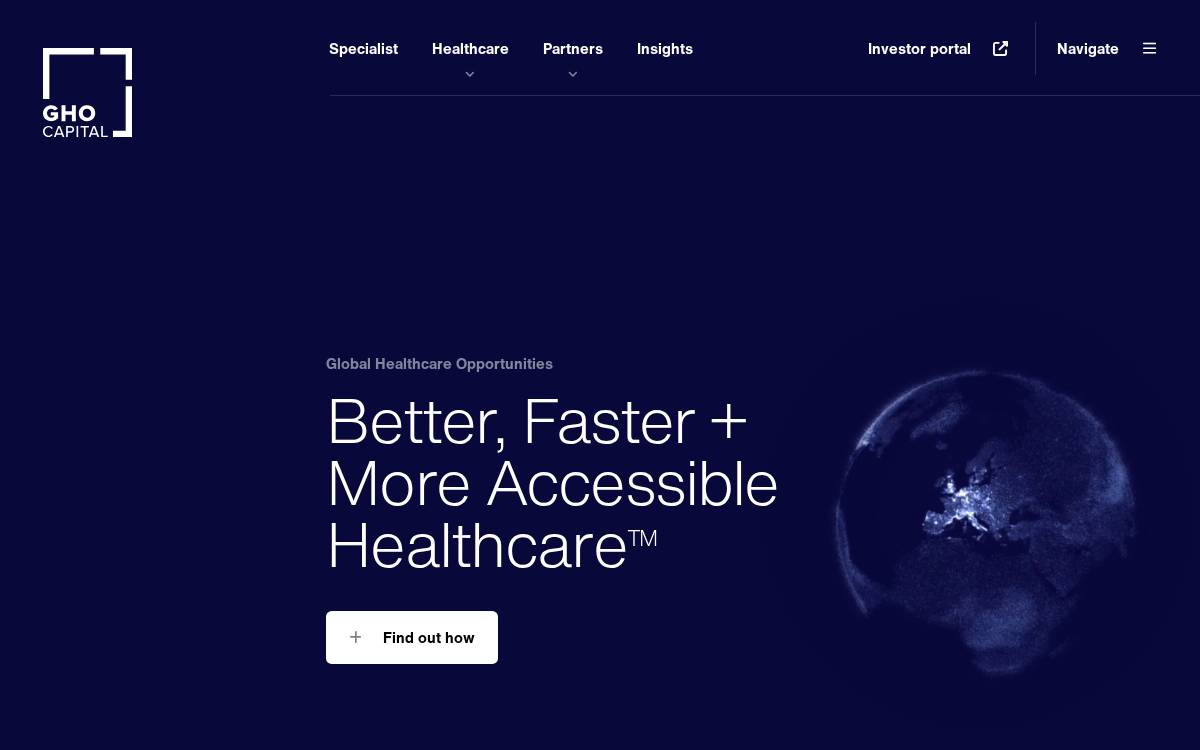 GHO Capital Partners website preview