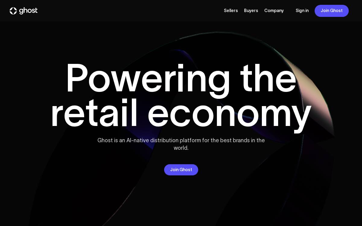 Ghst website preview