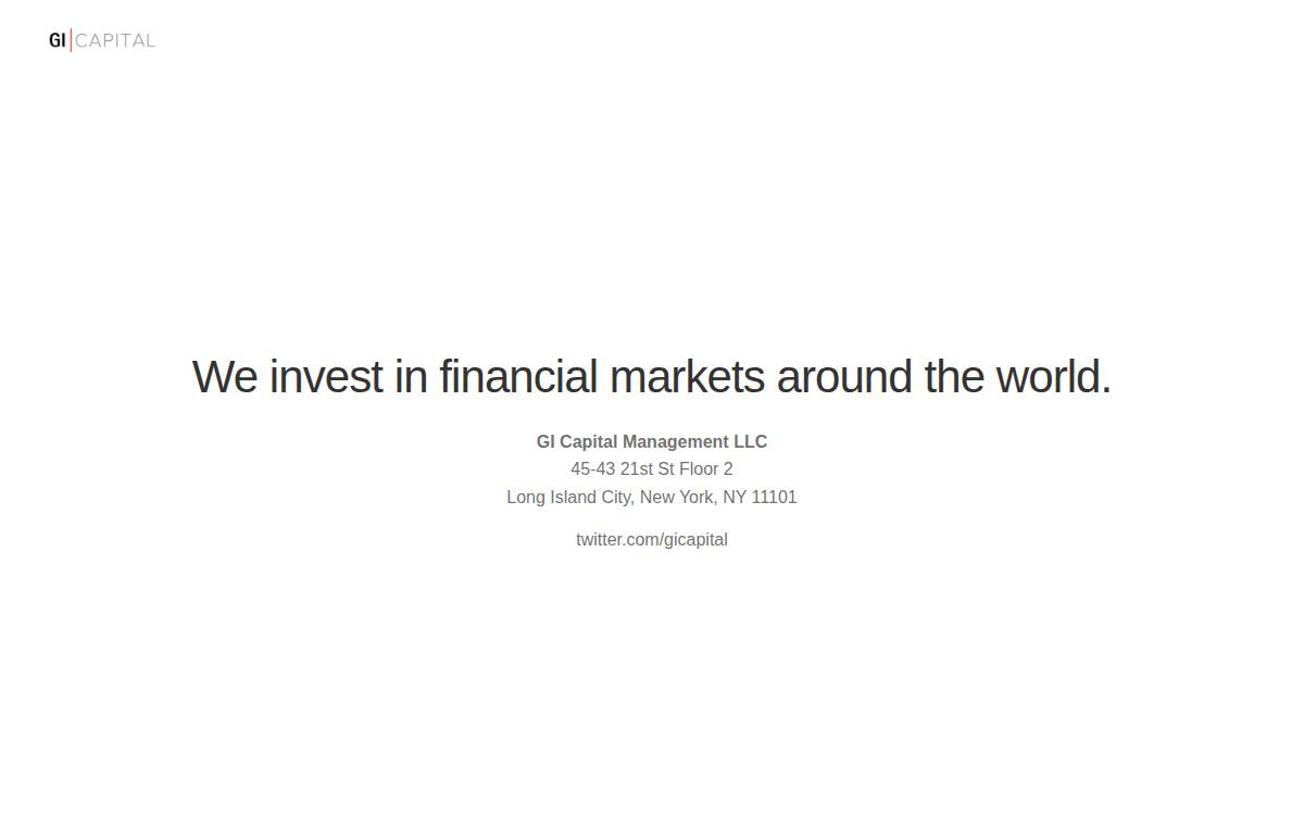 GI Capital website preview