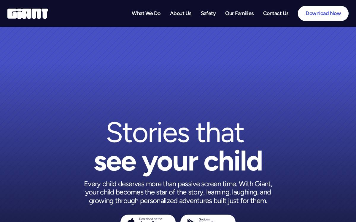 Giant website preview