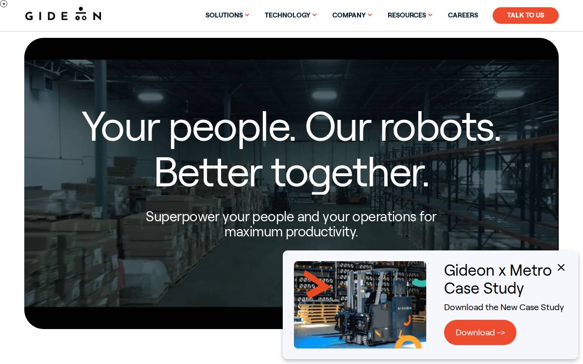 Gideon website preview