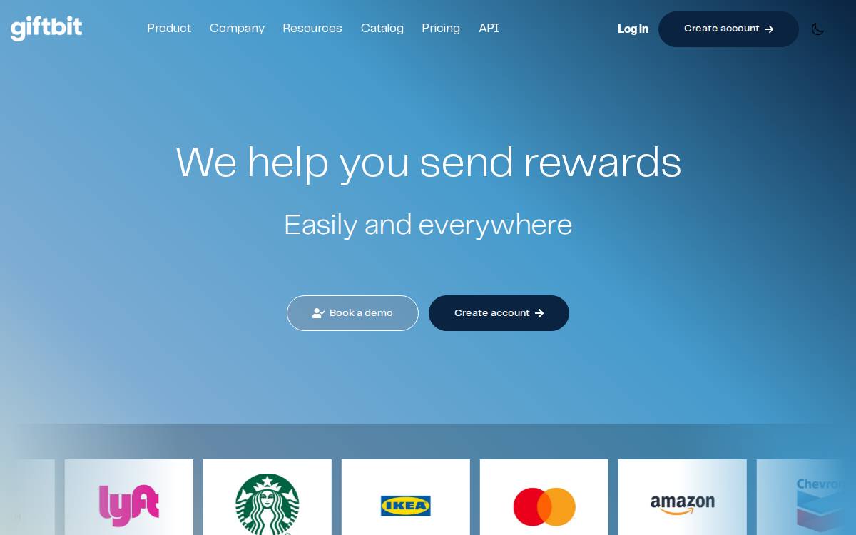 Giftbit website preview
