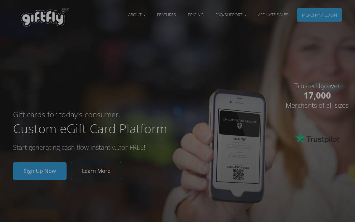 GiftFly website preview
