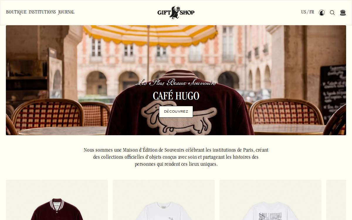 Gift Shop website preview