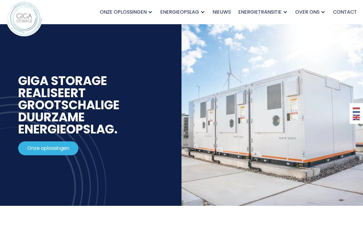 GIGA STORAGE website preview