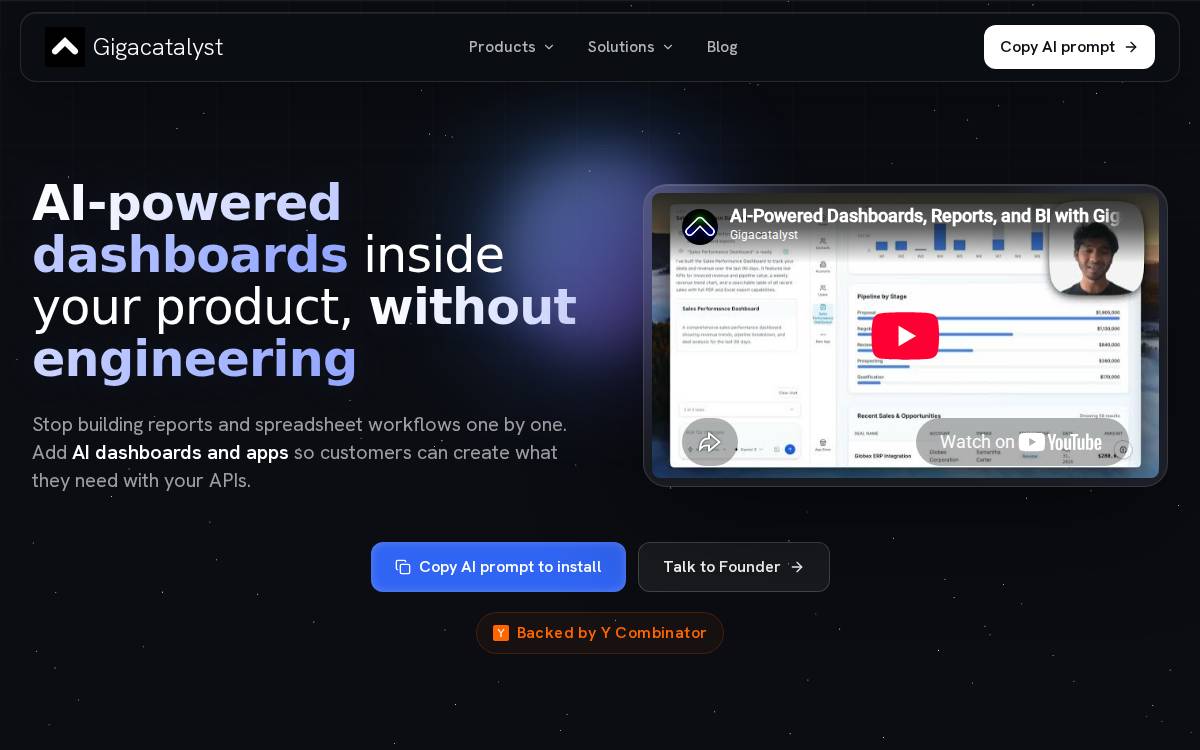 Gigacatalyst website preview