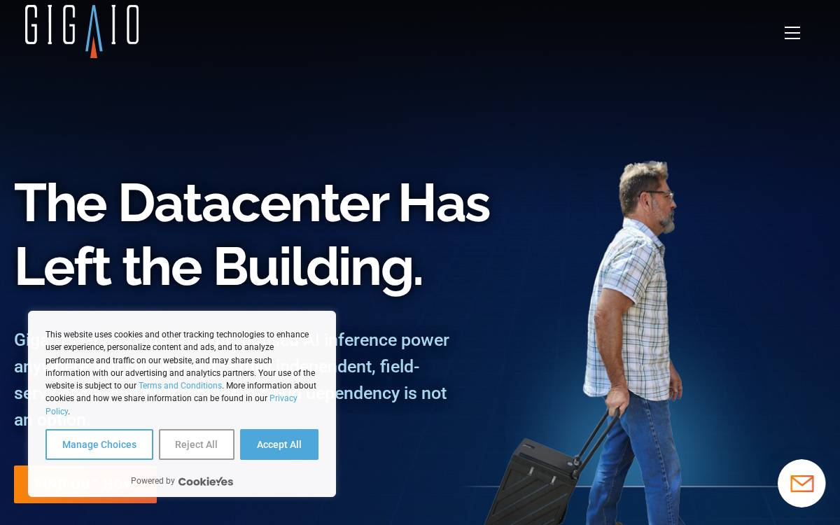 Gigaio website preview