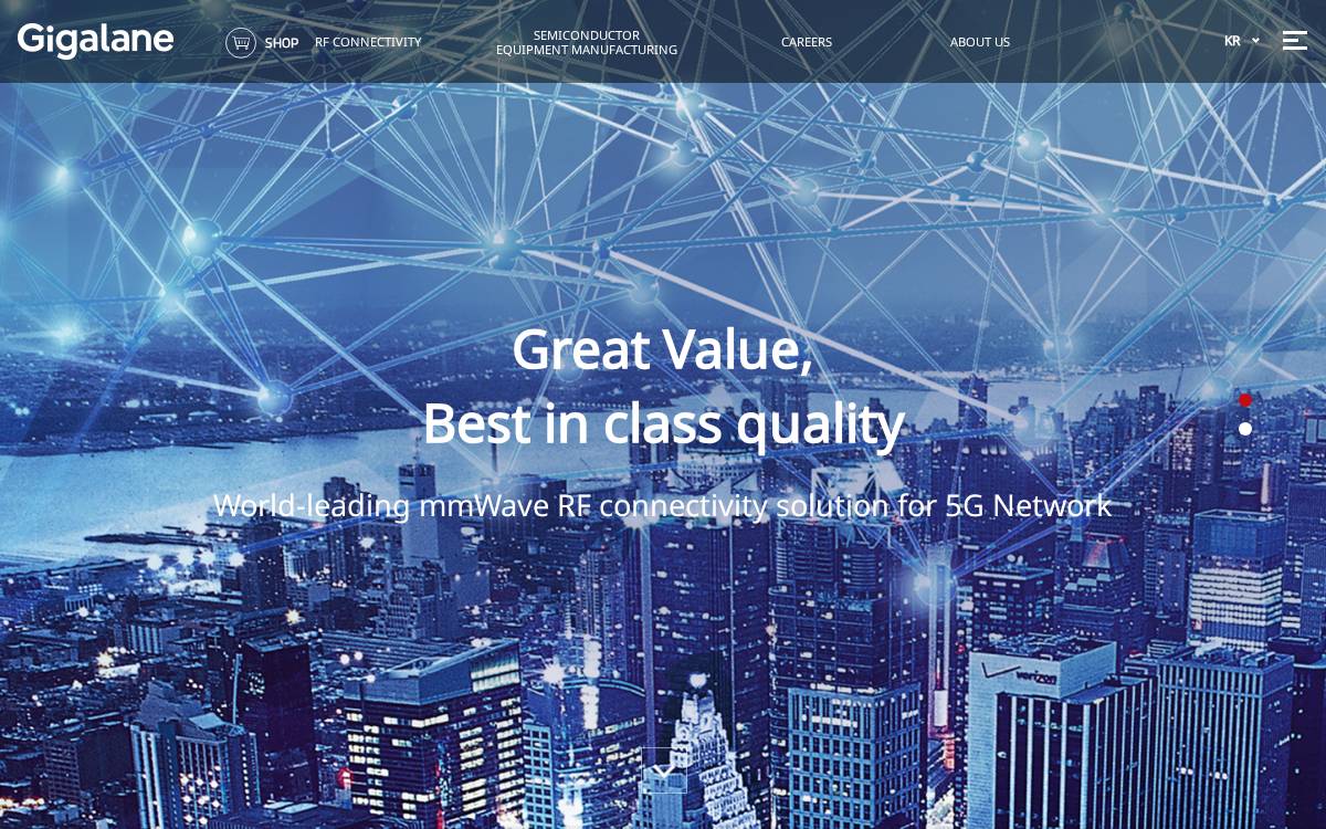 Gigalane website preview