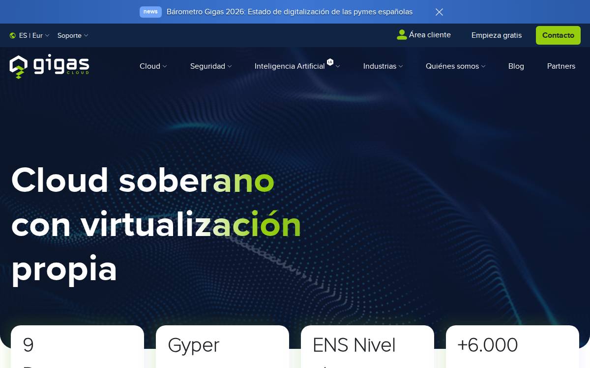 Gigas website preview