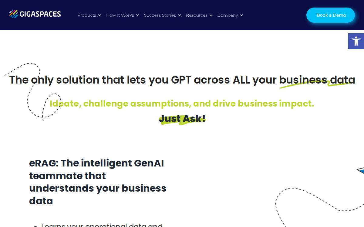 GigaSpaces website preview