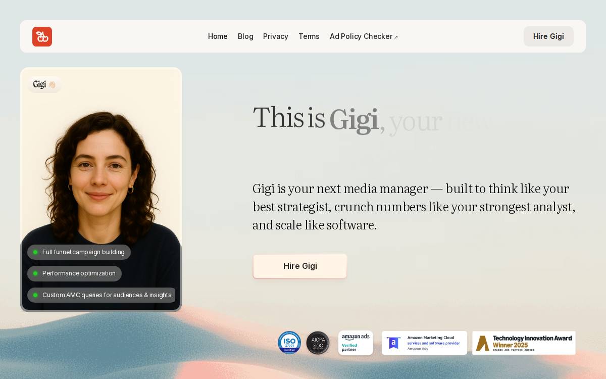 Gigi website preview