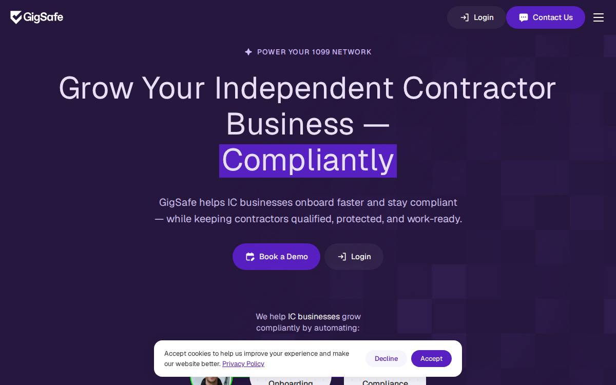 GigSafe website preview