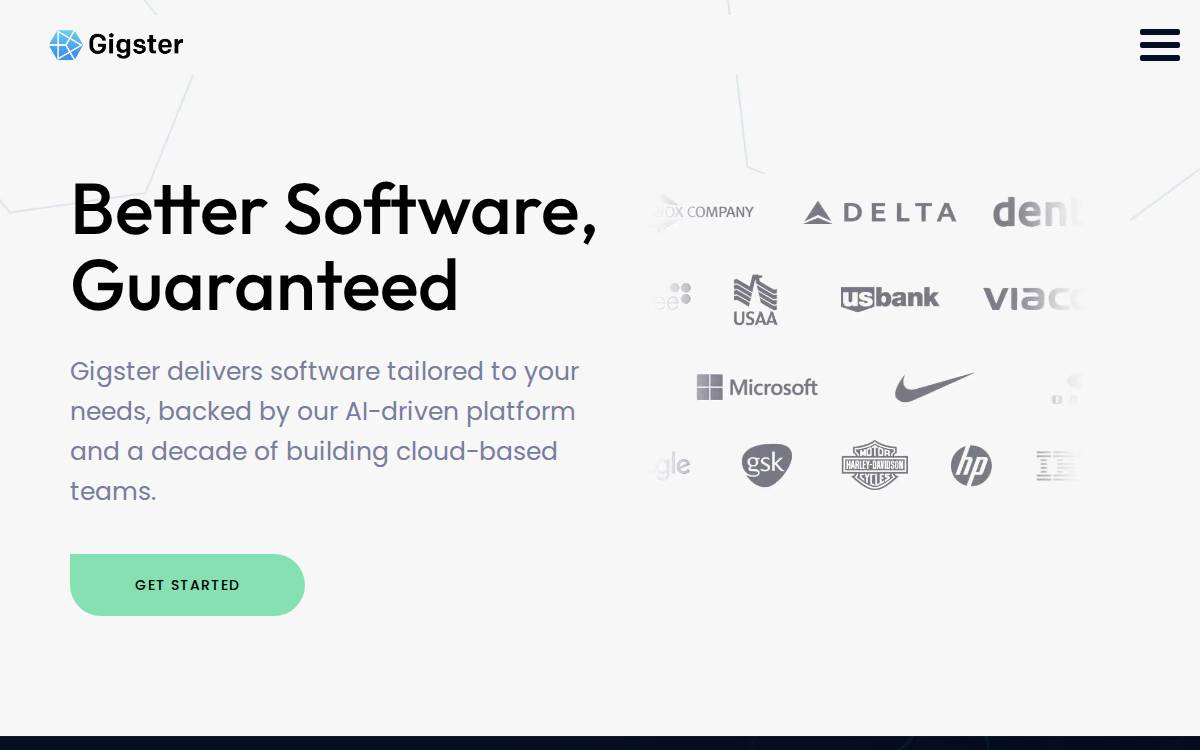 Gigster website preview