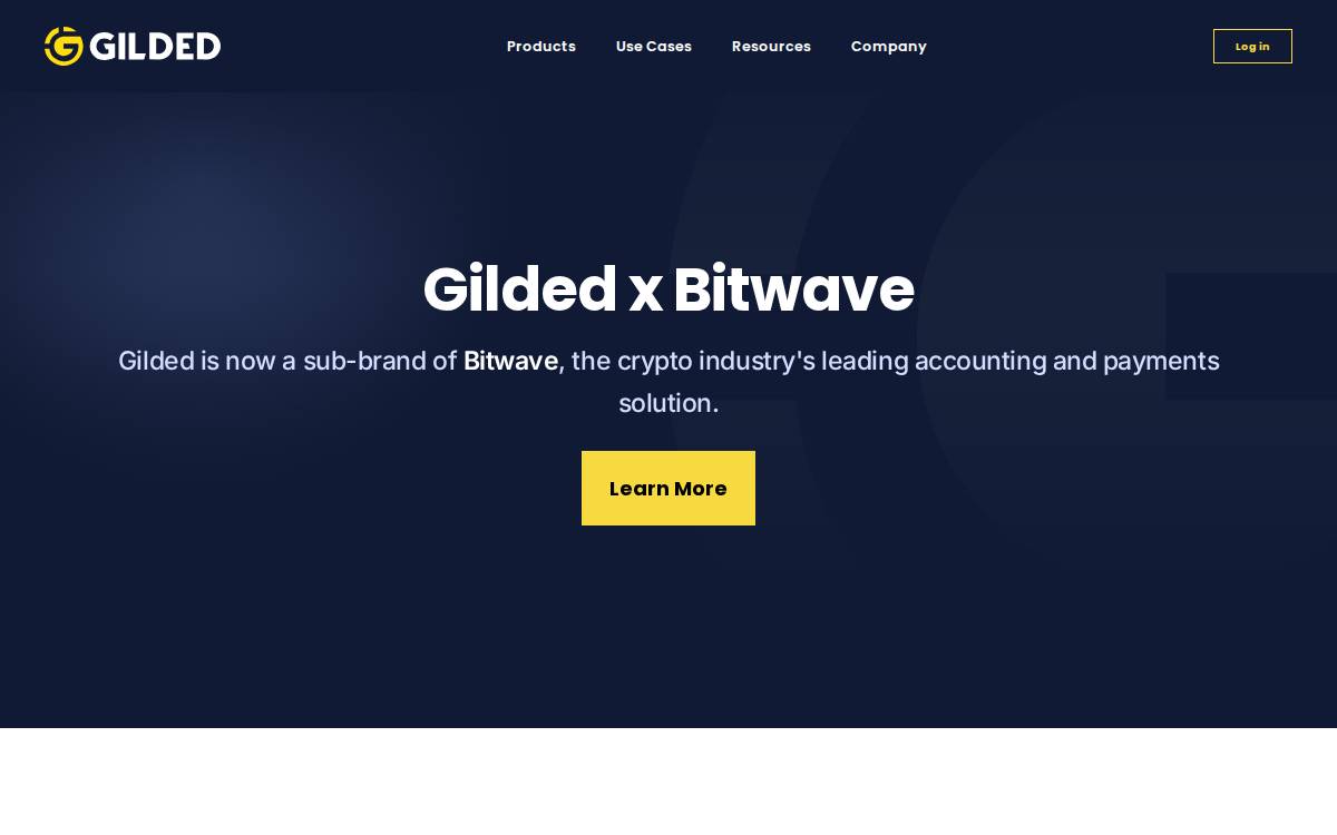 Gilded website preview